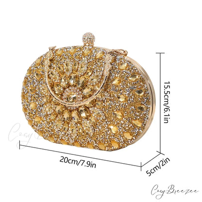 Diamond Luxury Crystal Wedding Party Purse clutchbag-250126