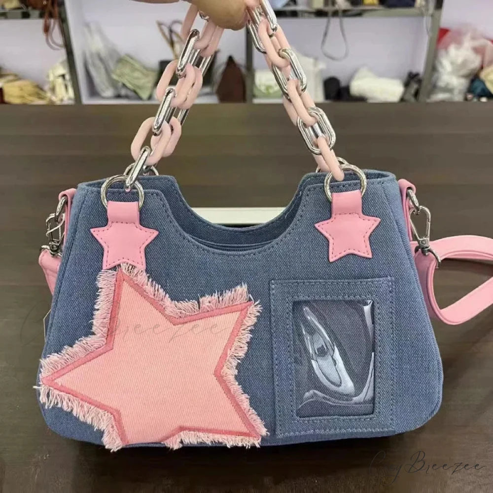 Diamond Silver Leather Crossbody shoulder-250126