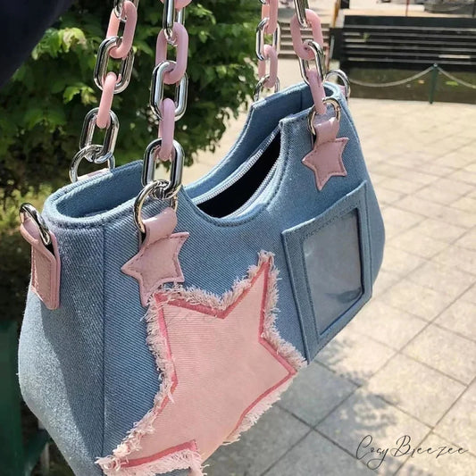 Diamond Silver Leather Crossbody shoulder-250126