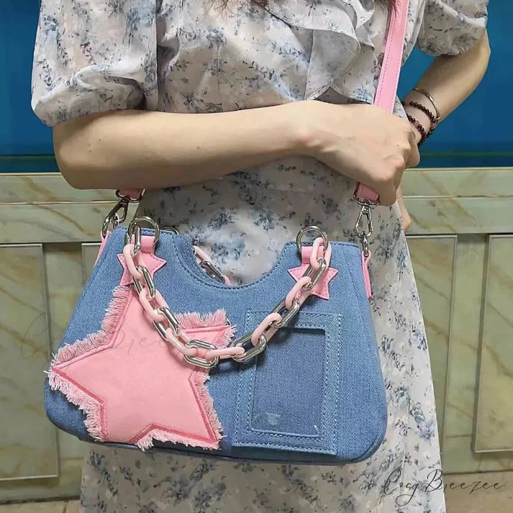 Diamond Silver Leather Crossbody shoulder-250126