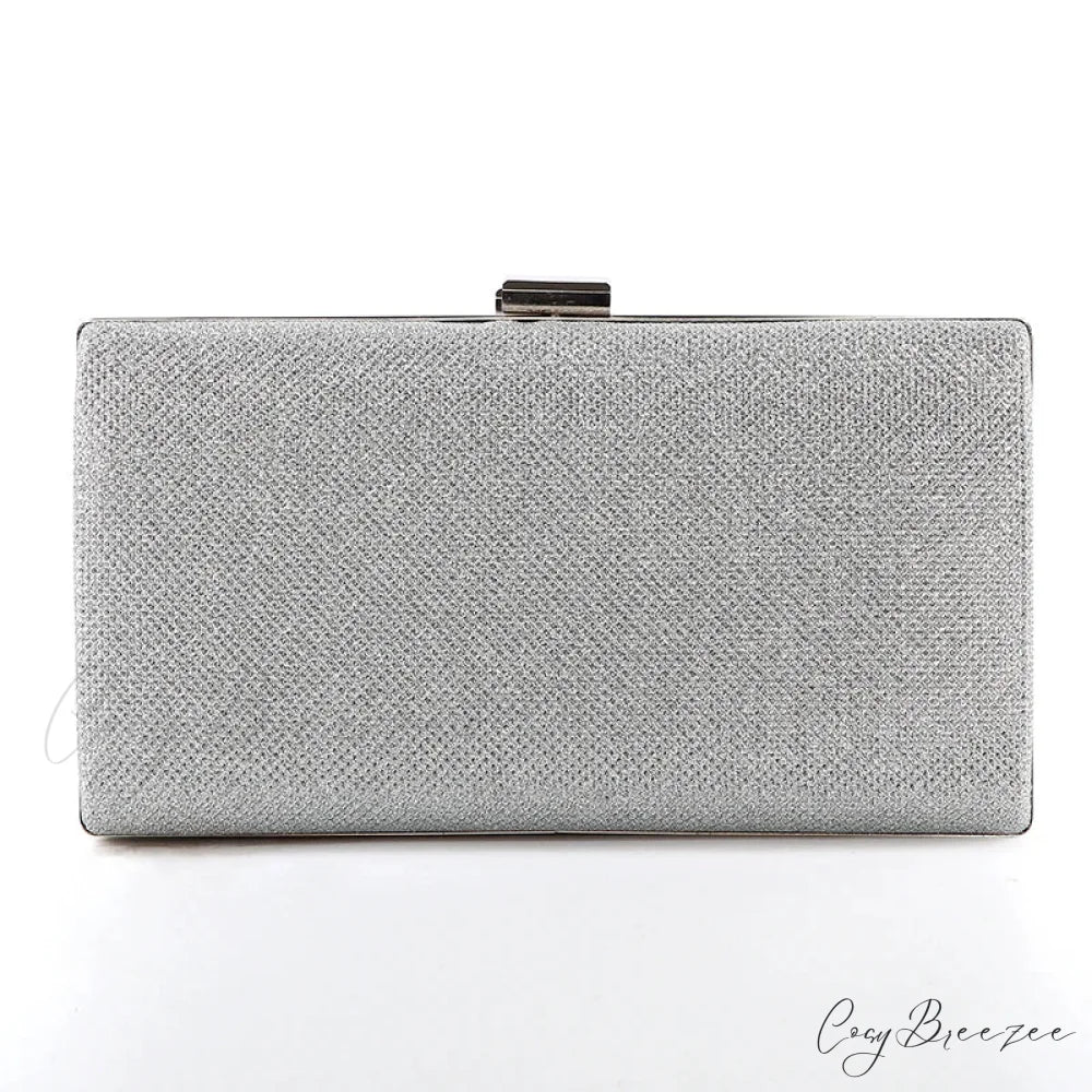 Diamond Wedding Clutch Evening Party Bag Design B silver clutchbag-250126