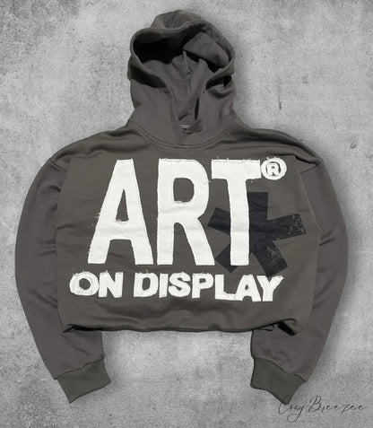 Digital Printing Oversize Hoodie brown / M hoodies-241228