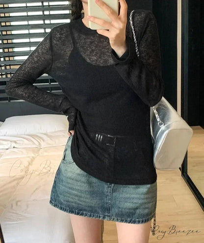 DINI Elegant T-SHIRT Black / S