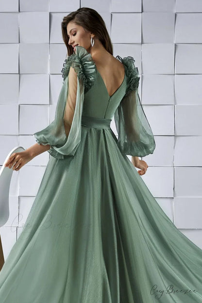 Divine Love Long Trendy Sleeve Maxi Dress
