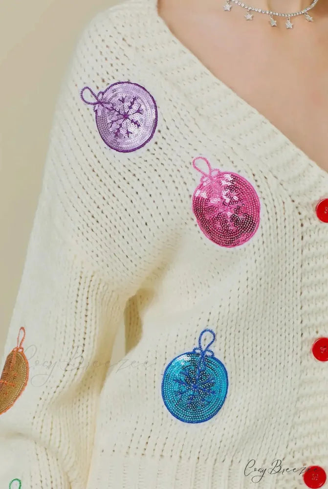 Doll Collar Tie-Up Sweater Cardigan cardigans-241228
