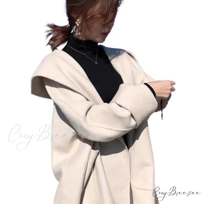 Double-Sided Short Woolen Coat overcoats-241228