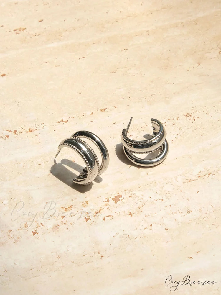 Doule Charming Loops Earrings
