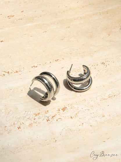 Doule Charming Loops Earrings