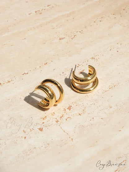 Doule Charming Loops Earrings