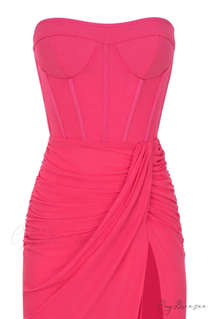 Dream Bodycon Graceful Strapless Maxi Dress