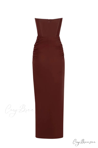 Dream Bodycon Graceful Strapless Maxi Dress