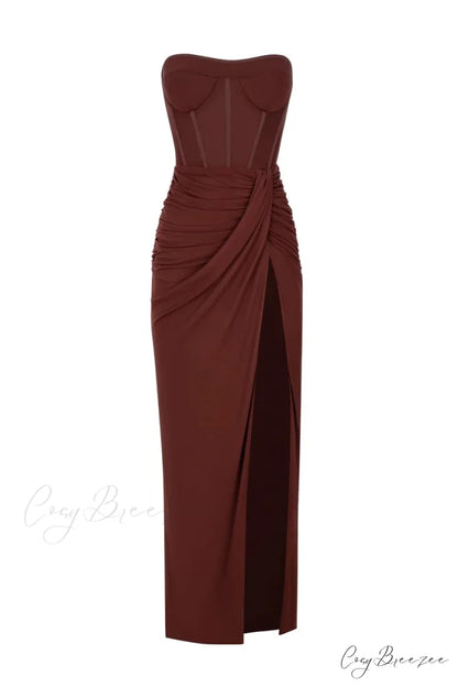 Dream Bodycon Graceful Strapless Maxi Dress