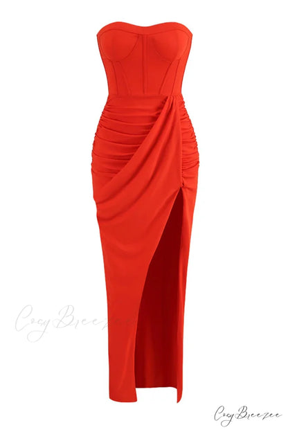 Dream Bodycon Graceful Strapless Maxi Dress