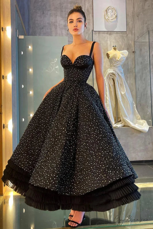 Dream Come True Trendy Bustier Evening Dress Black / 2