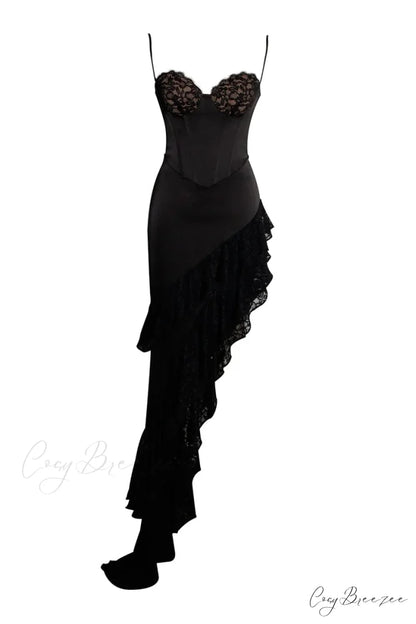 Dreamy Attraction Graceful Asymmetrical Maxi Dress