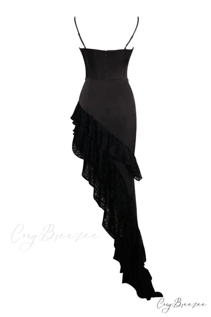 Dreamy Attraction Graceful Asymmetrical Maxi Dress