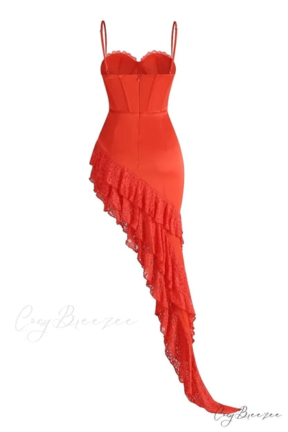 Dreamy Attraction Graceful Asymmetrical Maxi Dress