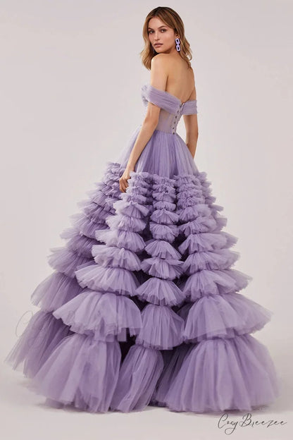 Duchess Off-The-Shoulder Graceful Prom Maxi Dress
