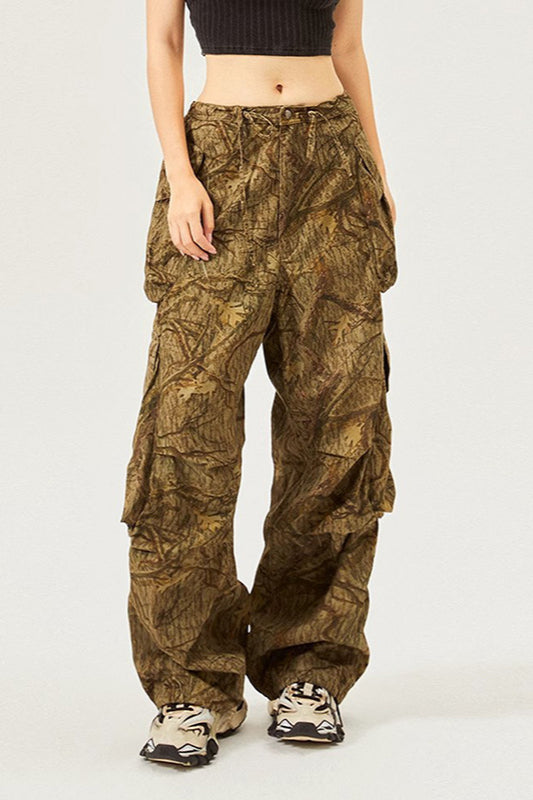 Vintage American Style Loose Fit Street Cargo Pant