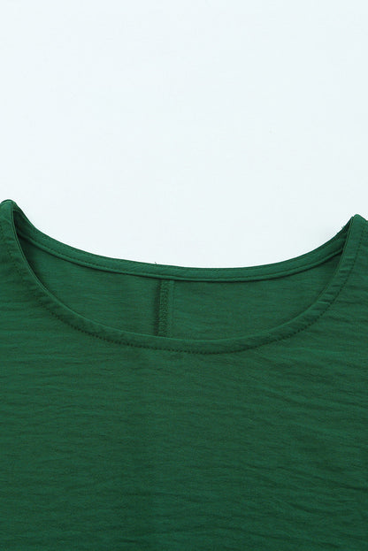 Shift Top Wrist Smocked - Green