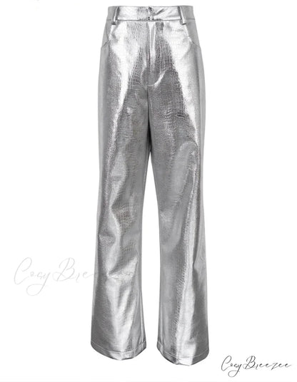 EDA Elegant PANTS Silver / S