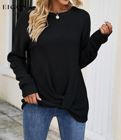 Cosybreezee - Twisted Round Neck Sweater