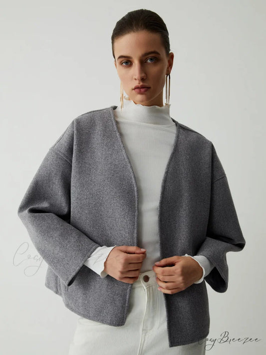 Effortless Charming Kimono Jacket Grey / S