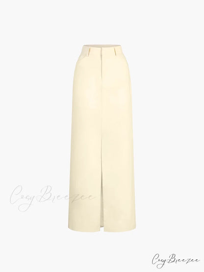 Effortless Slit Graceful Maxi Skirt