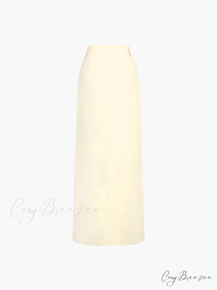 Effortless Slit Graceful Maxi Skirt