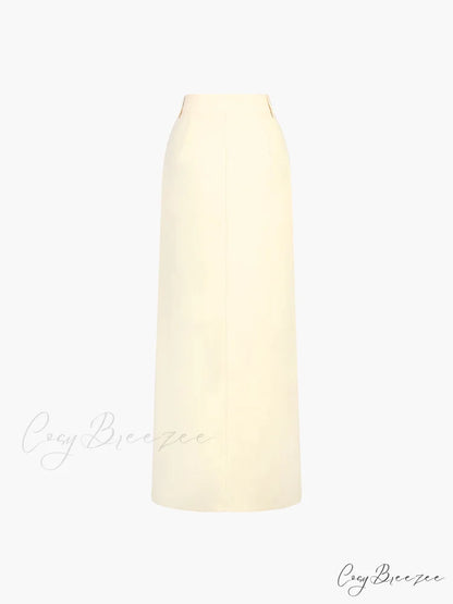 Effortless Slit Graceful Maxi Skirt