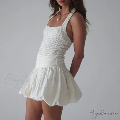 Elastic High Waist A-Line Skirt skirts-250223
