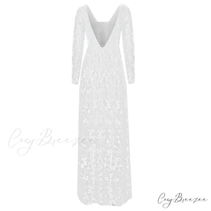 Elegant Belt Lace Up Gowns Solid Color Temperament Slim V Neck Bodycon Formal Wedding Guest Midi Dress
