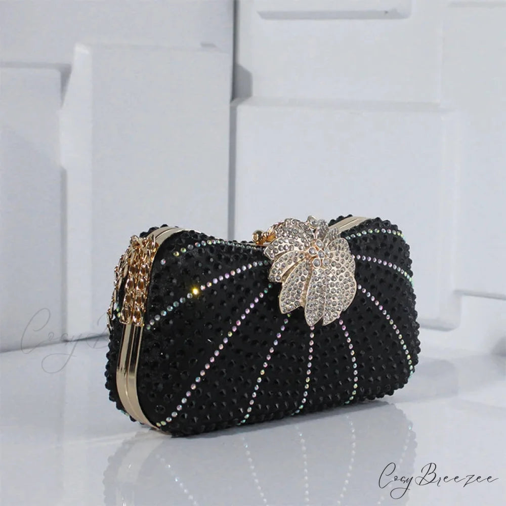 Elegant Crystal Shiny Evening Clutch color1 / 20x5x10cm clutchbag-250126