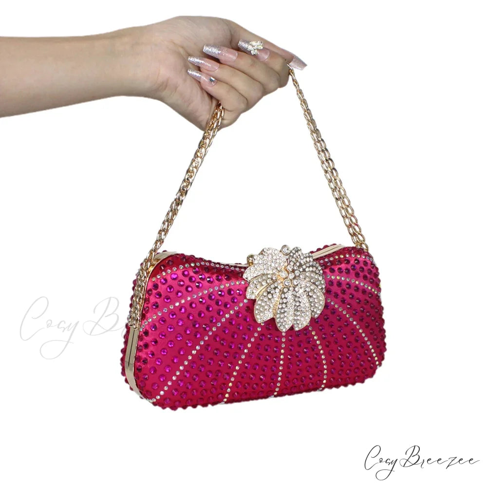 Elegant Crystal Shiny Evening Clutch color2 / 20x5x10cm clutchbag-250126