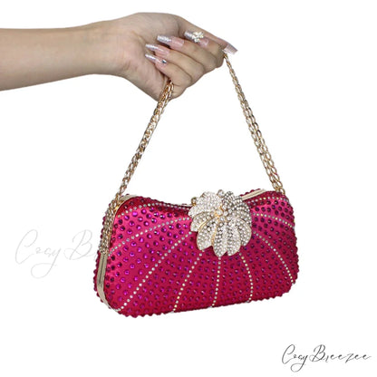 Elegant Crystal Shiny Evening Clutch color2 / 20x5x10cm clutchbag-250126
