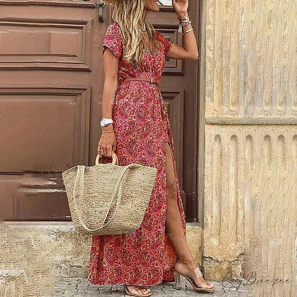 Elegant Evening Summer Long Boho Dress