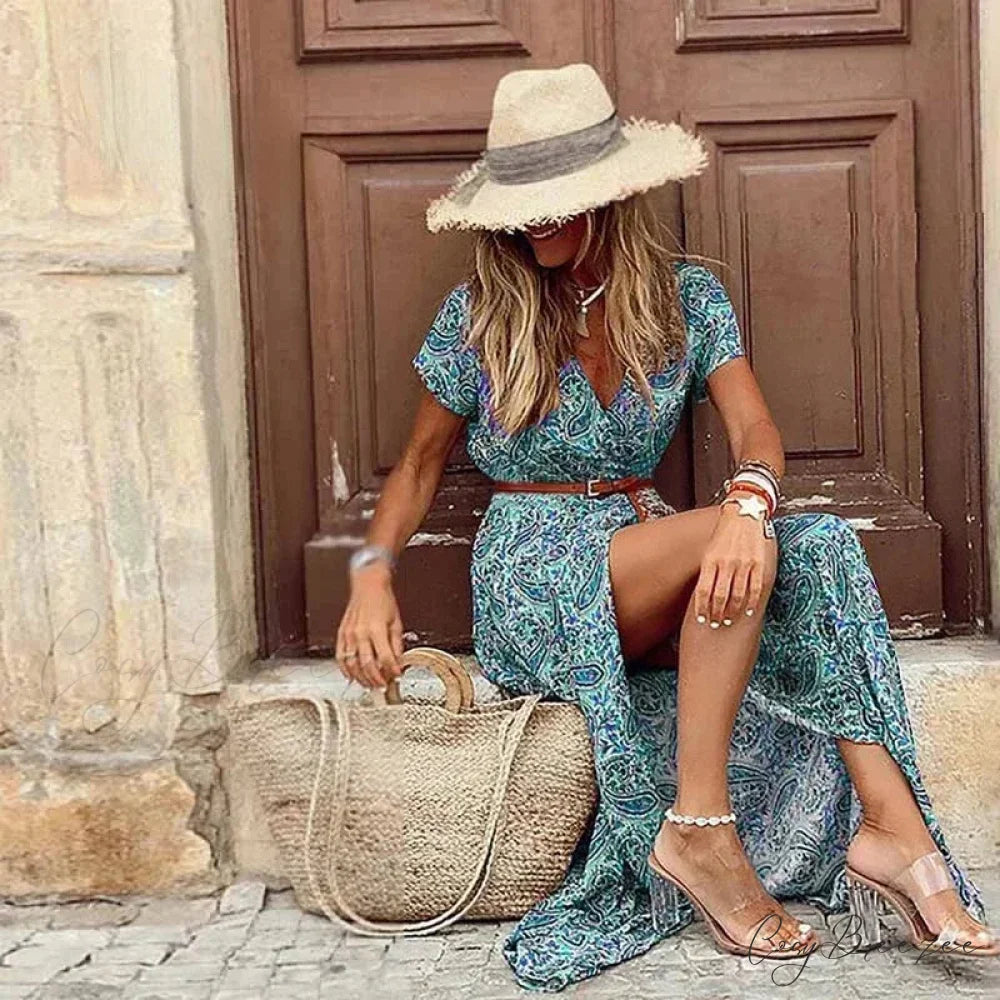 Elegant Evening Summer Long Boho Dress
