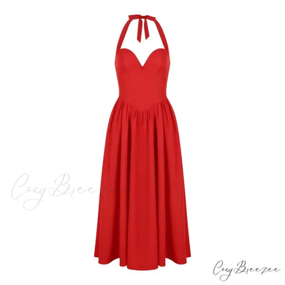 Elegant Fit and Flare Casual Sexy Christmas Party Dress
