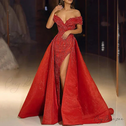 Elegant Off Shoulder Wedding Party Dress s