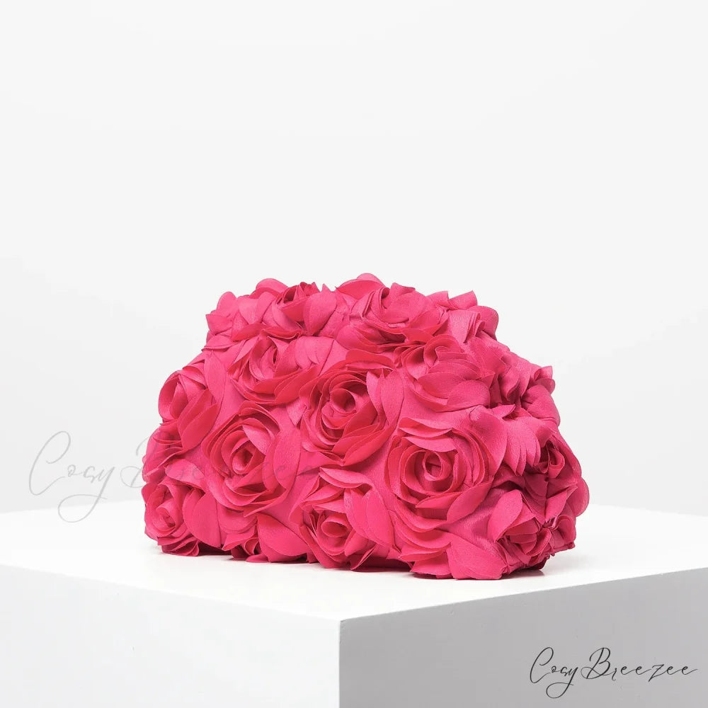 Elegant Rose Wedding Clutch wristlet-250126