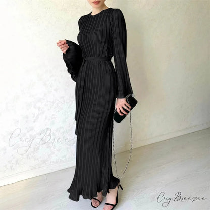 Elegant Sequin V Neck High Waist Ruched Bodydon Long Sleeve Chic Lady Split Evening Party Mini Dress Black / S