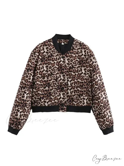 Elegant Solid Single-breasted Motorcycle Chic Long Sleeves With Pocket Autumn Stylish Coat BROWN / S