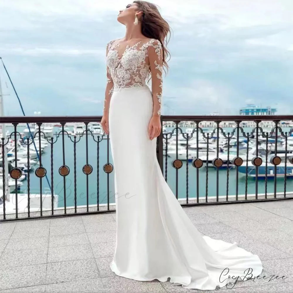 Elegant Strapless Evening Gown Wedding Dress white / 2 weddingdress-250223