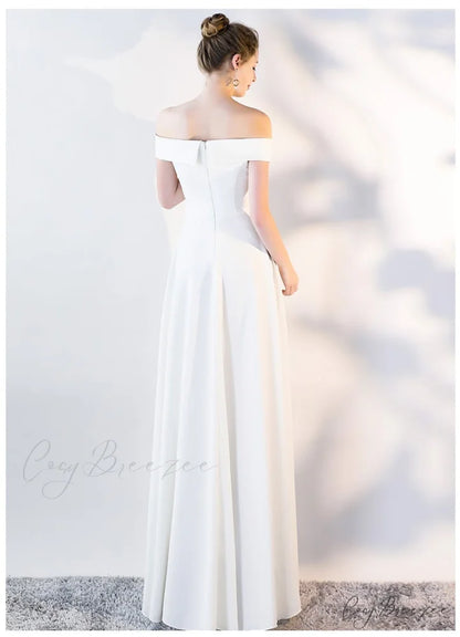 Ella Elegant off-the-shoulder gown