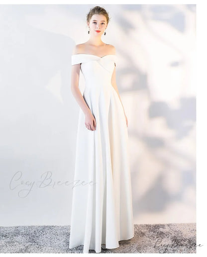 Ella Elegant off-the-shoulder gown
