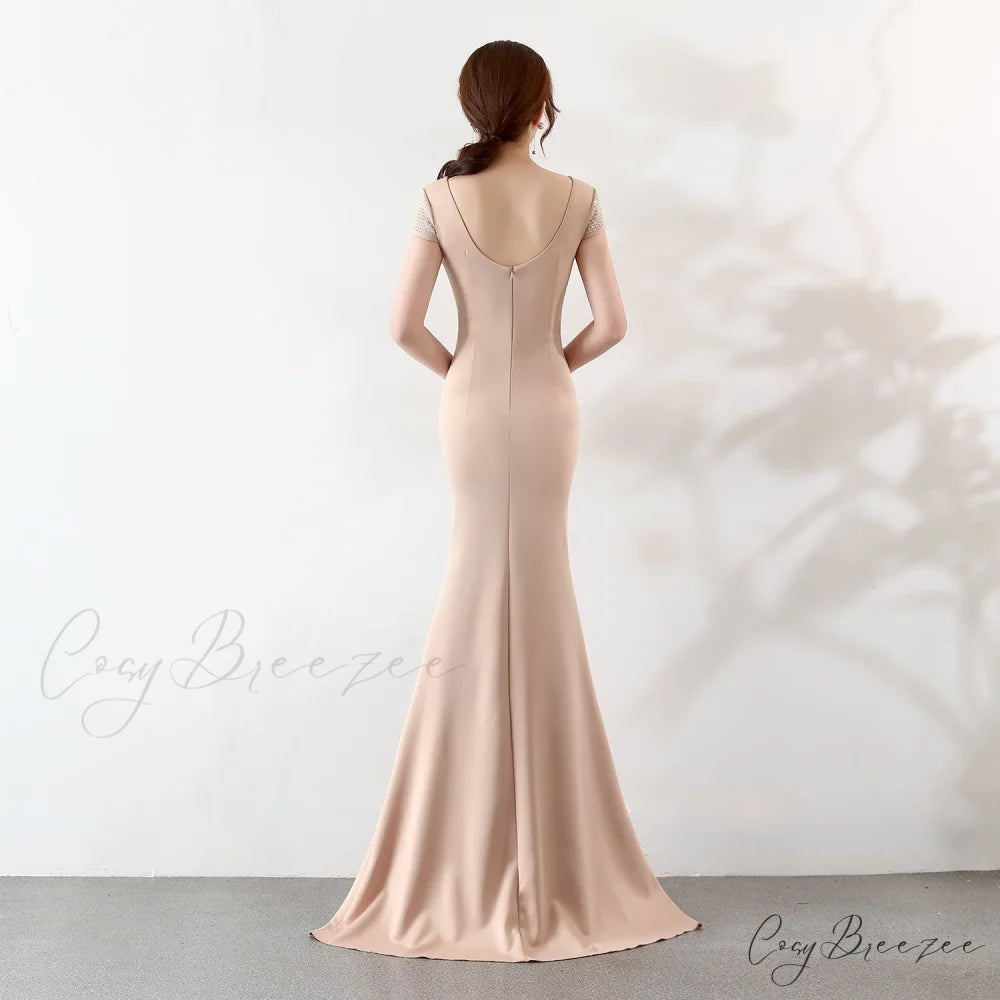 Eremi slim fit Charming long fishtail dress