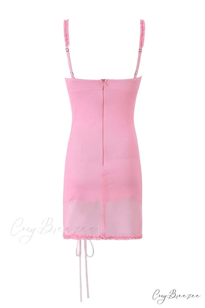 Estelle Mesh Graceful Mini Dress