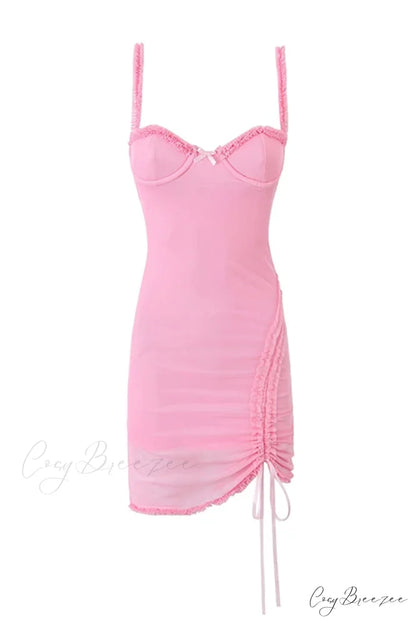 Estelle Mesh Graceful Mini Dress