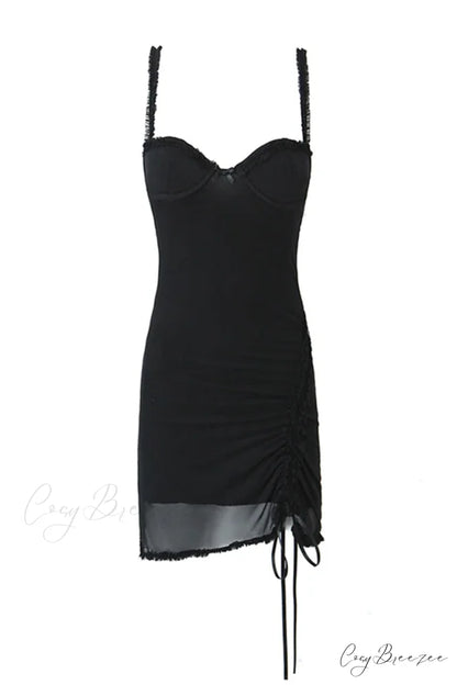 Estelle Mesh Graceful Mini Dress