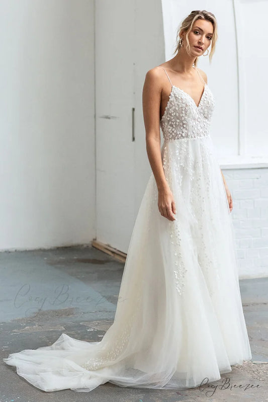 Eternal Affection Graceful Backless Wedding Dress Ivory / 2
